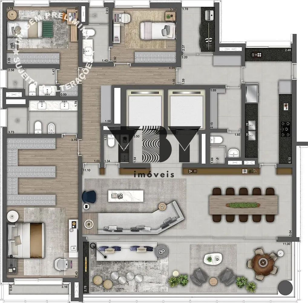 Apartamento, 3 quartos, 240 m² - Foto 43
