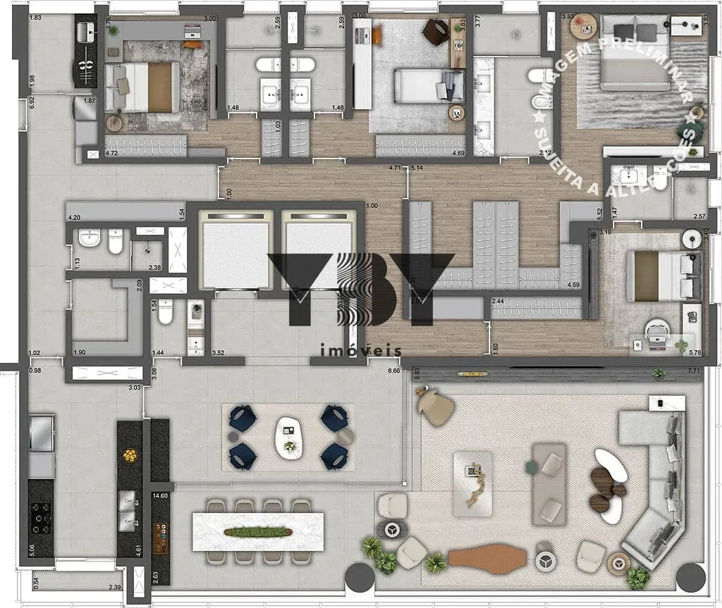 Apartamento, 3 quartos, 240 m² - Foto 45