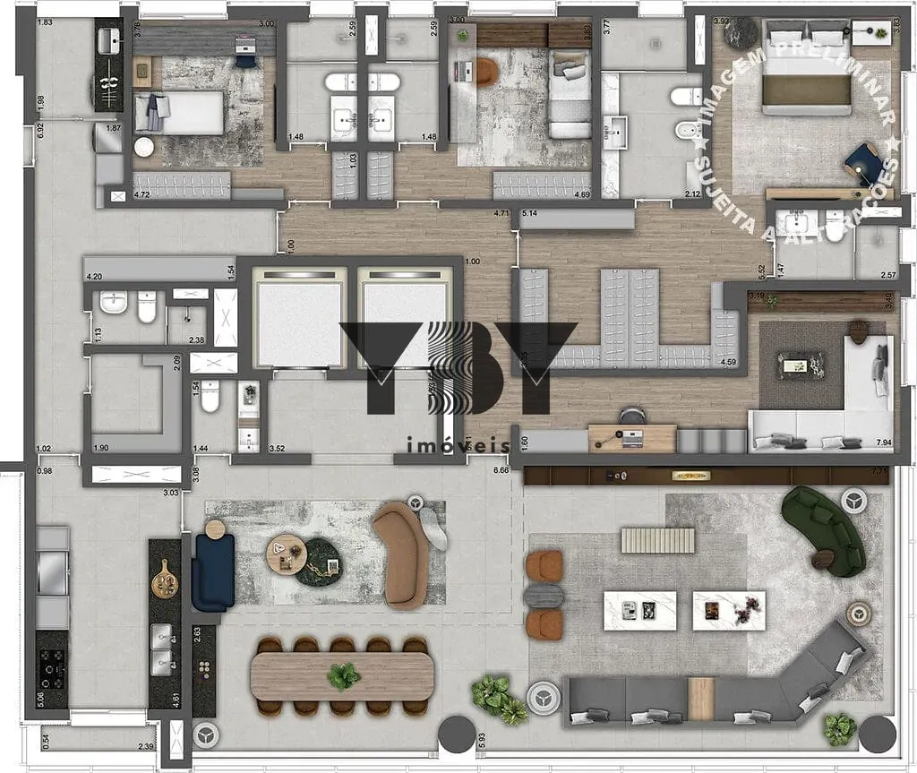 Apartamento, 3 quartos, 240 m² - Foto 46