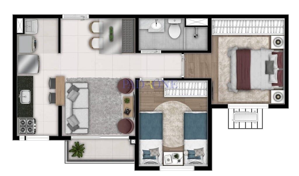 Apartamento à venda com 2 quartos, 42m² - Foto 17