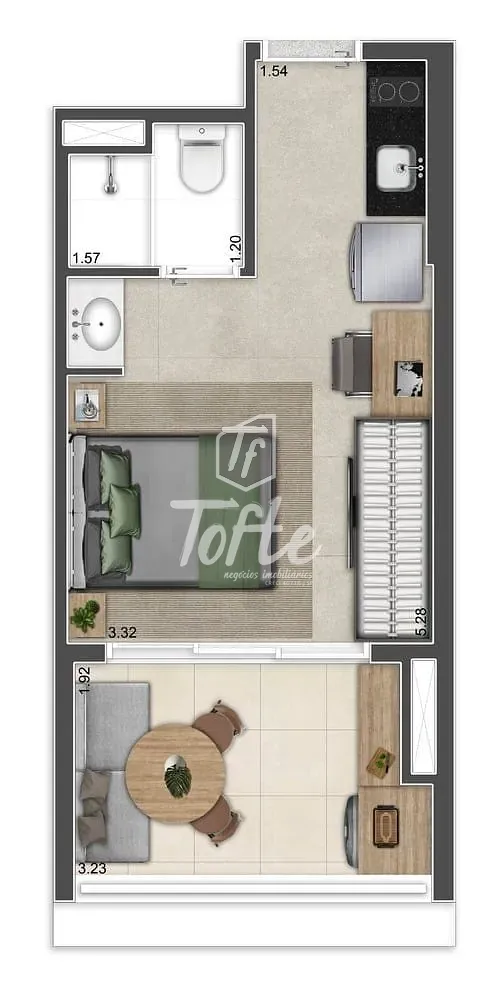 Apartamento, 1 quarto, 32 m² - Foto 18