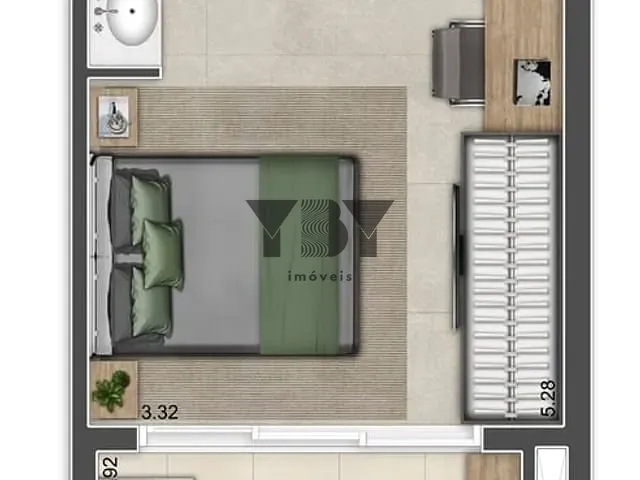 Apartamento 1 quarto e 1 banheiro, à venda, no bairro Perdizes em São Paulo
