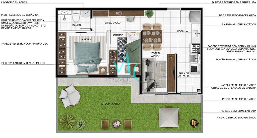 Apartamento à venda com 2 quartos, 40m² - Foto 12