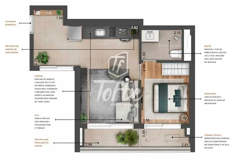 Apartamento, 1 quarto, 34 m² - Foto 15
