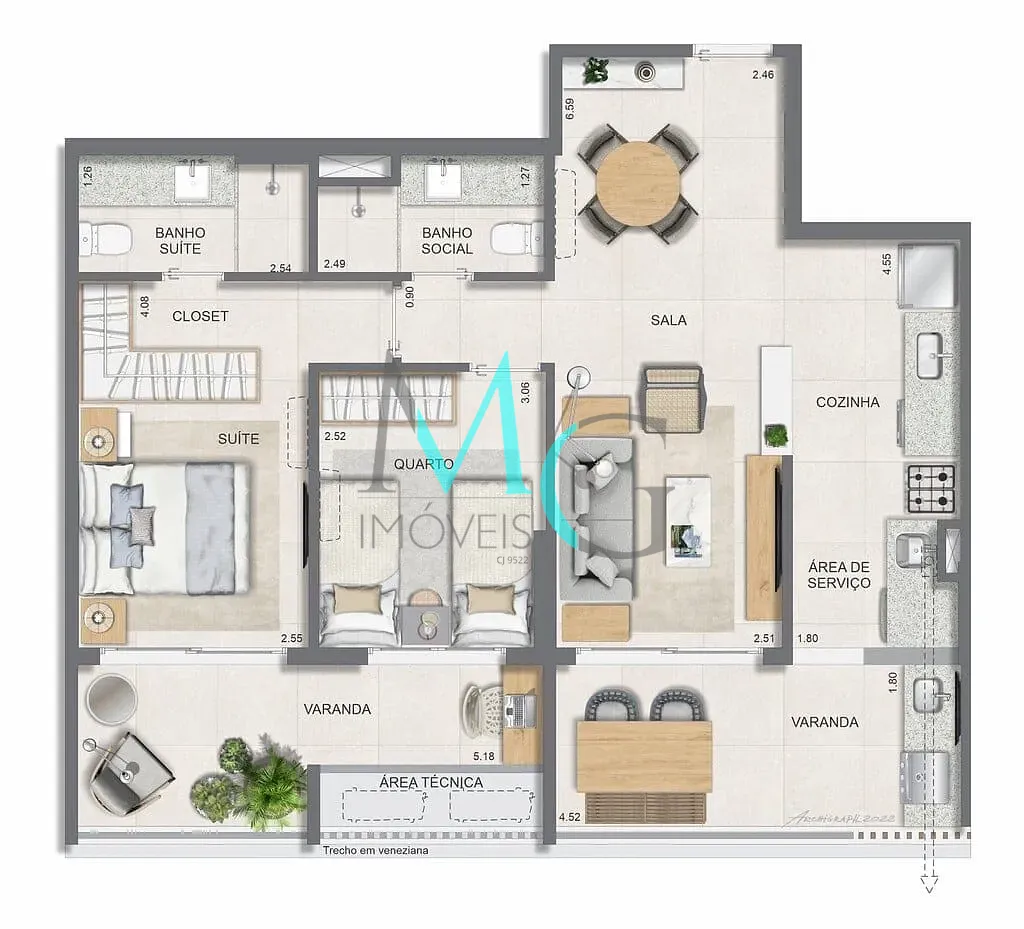 Apartamento, 3 quartos, 114 m² - Foto 29
