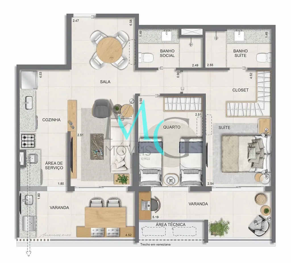 Apartamento, 3 quartos, 114 m² - Foto 31