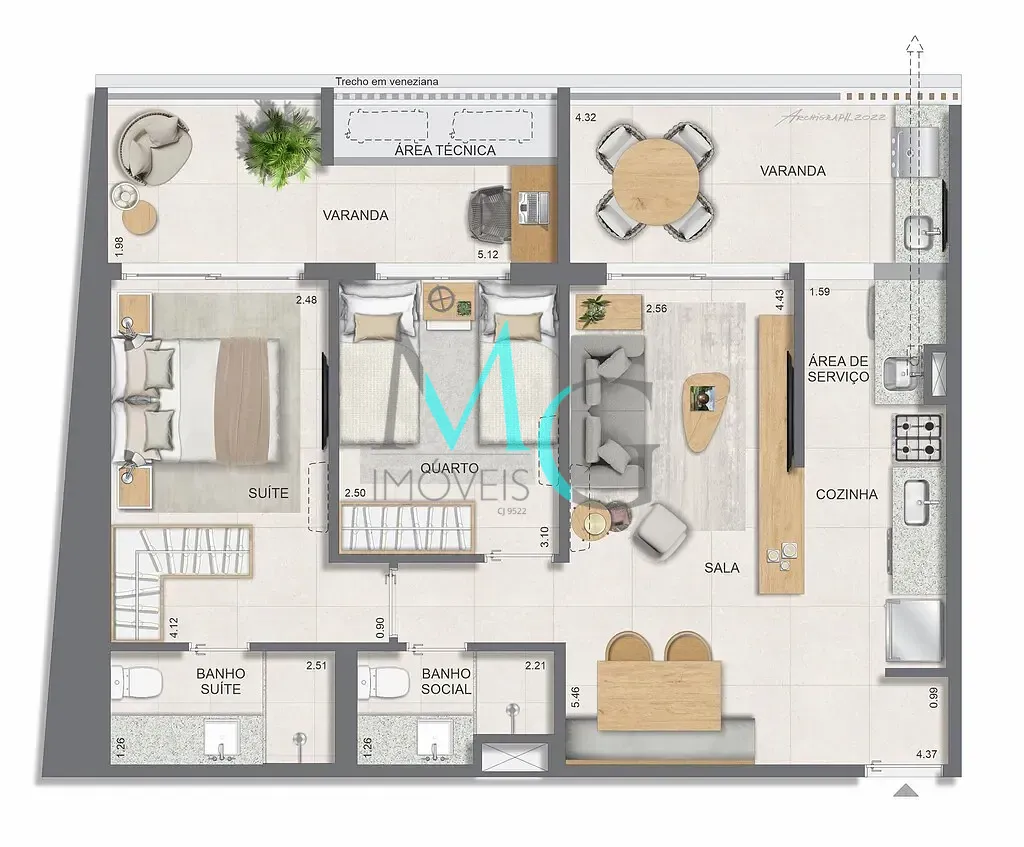Apartamento, 3 quartos, 104 m² - Foto 26