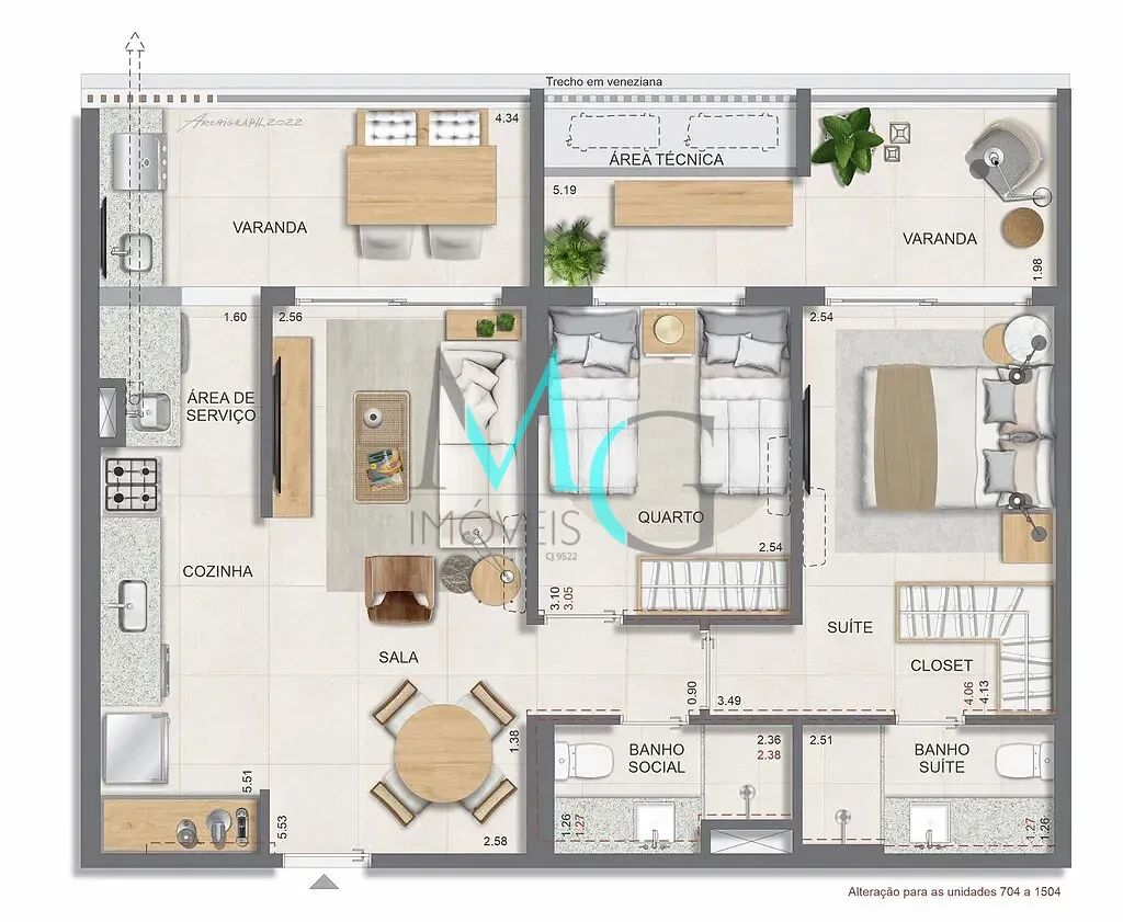 Apartamento, 3 quartos, 104 m² - Foto 27