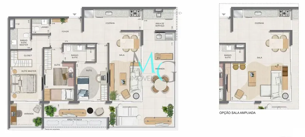 Apartamento, 3 quartos, 104 m² - Foto 34