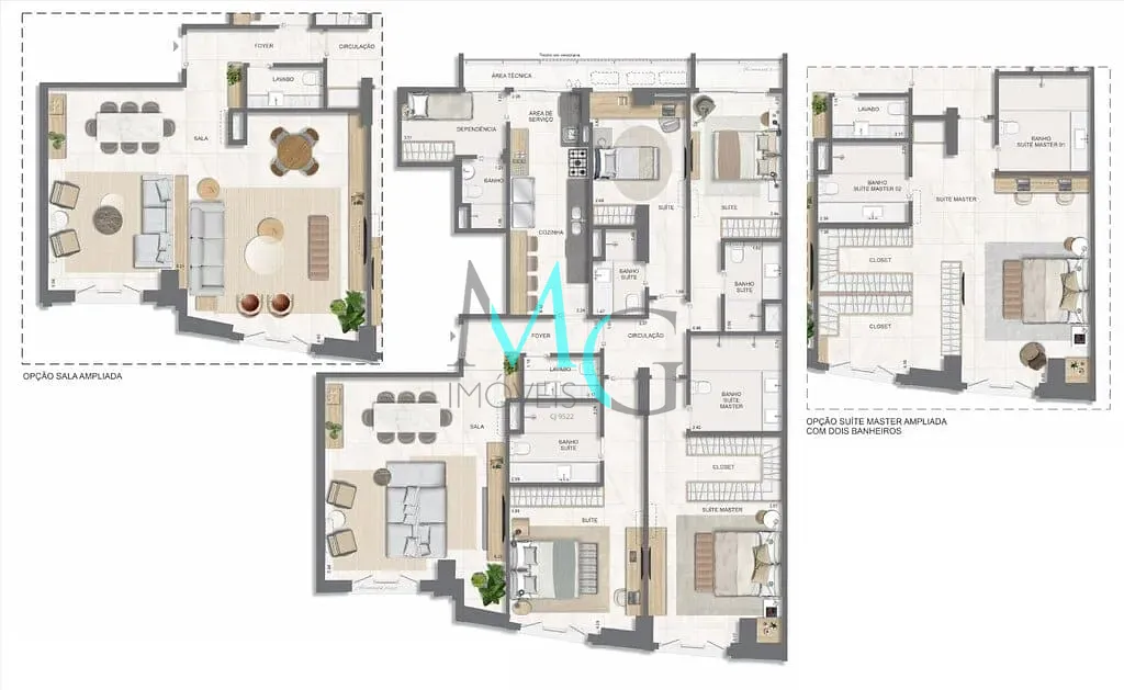 Apartamento, 4 quartos, 211 m² - Foto 69