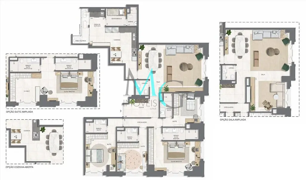 Apartamento, 3 quartos, 177 m² - Foto 72