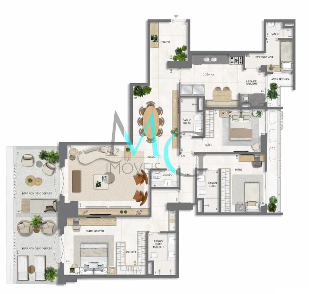 Apartamento, 3 quartos, 131 m² - Foto 62