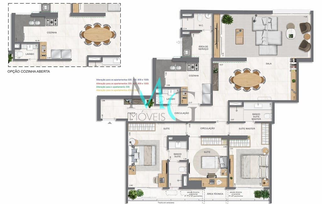 Apartamento, 4 quartos, 171 m² - Foto 45
