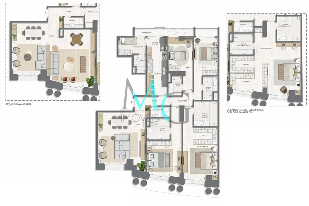 Apartamento, 4 quartos, 171 m² - Foto 71