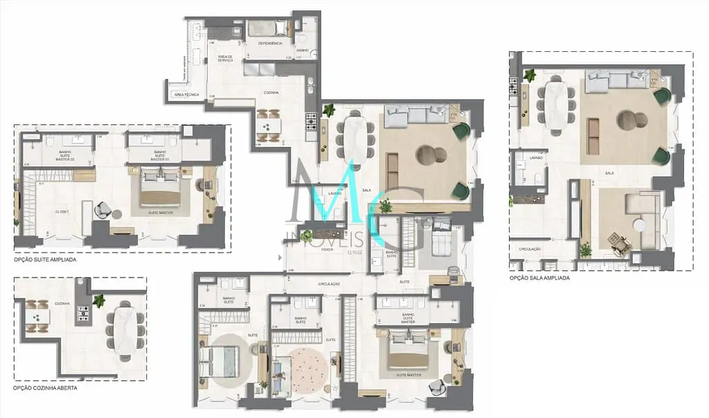 Apartamento, 4 quartos, 171 m² - Foto 72
