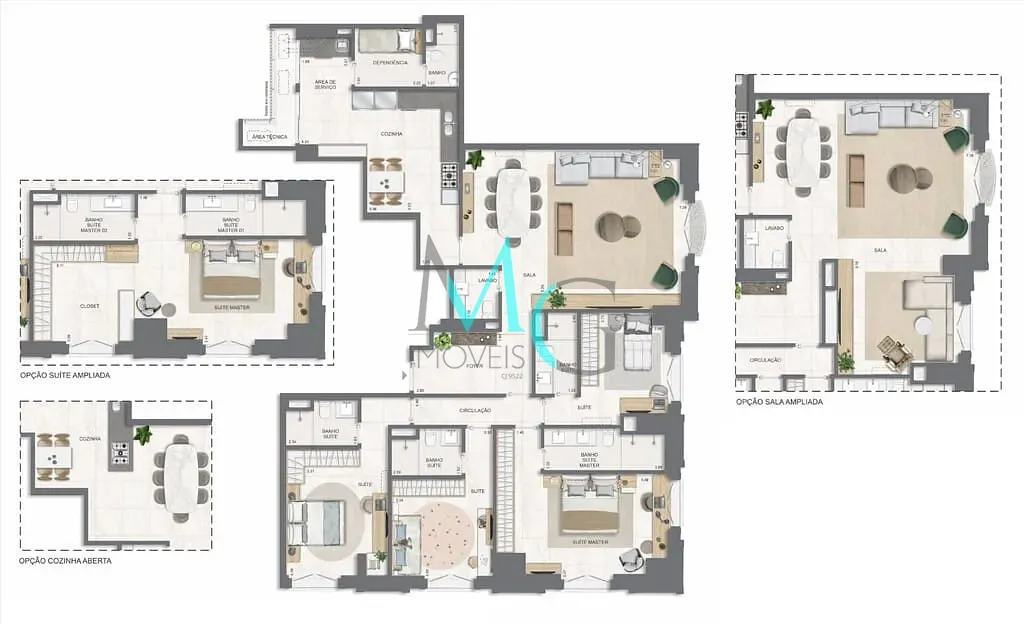 Apartamento, 4 quartos, 171 m² - Foto 73