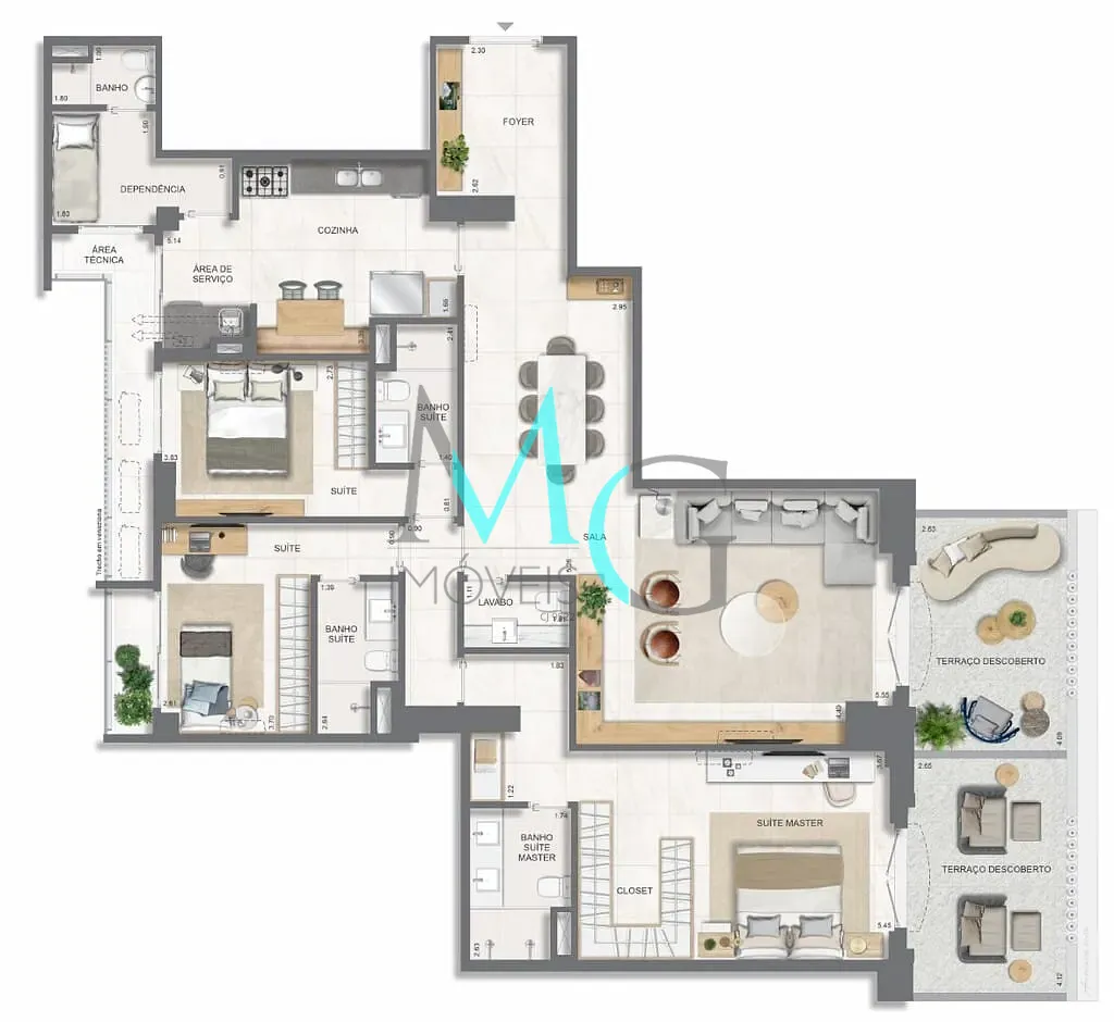 Apartamento, 4 quartos, 192 m² - Foto 65