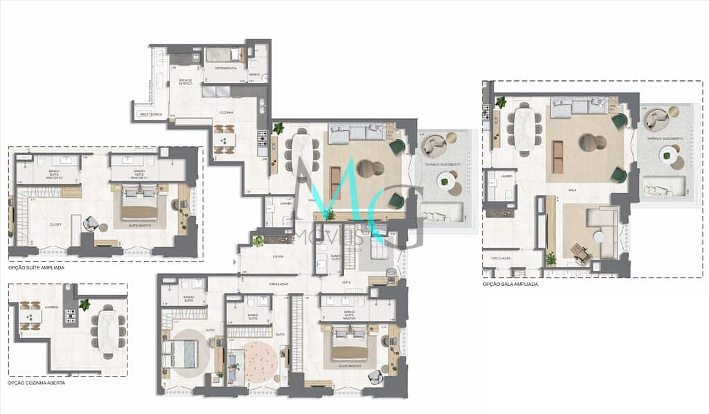 Apartamento, 3 quartos, 131 m² - Foto 76