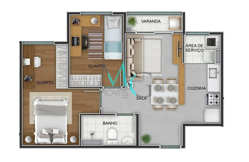 Apartamento, 3 quartos, 64 m² - Foto 52
