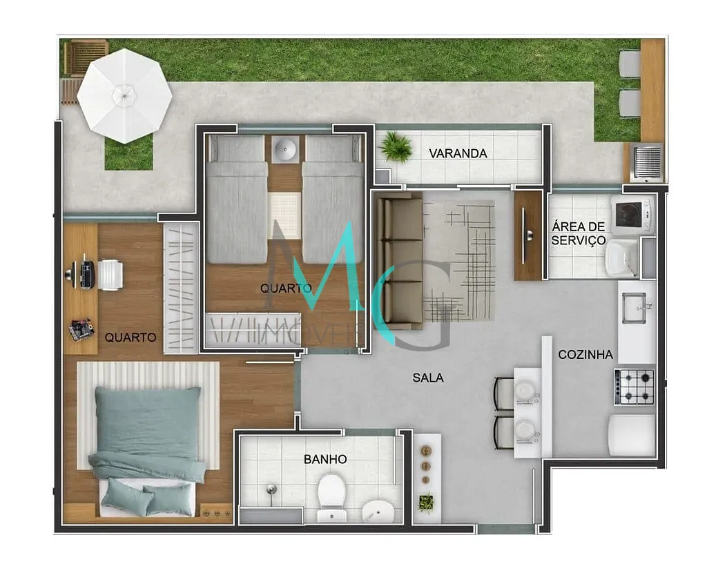 Apartamento, 3 quartos, 64 m² - Foto 54
