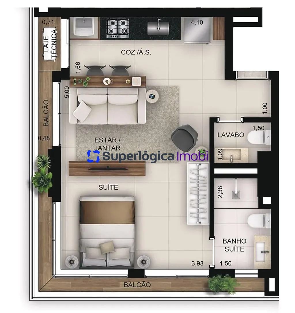Apartamento, 1 quarto, 46 m² - Foto 18