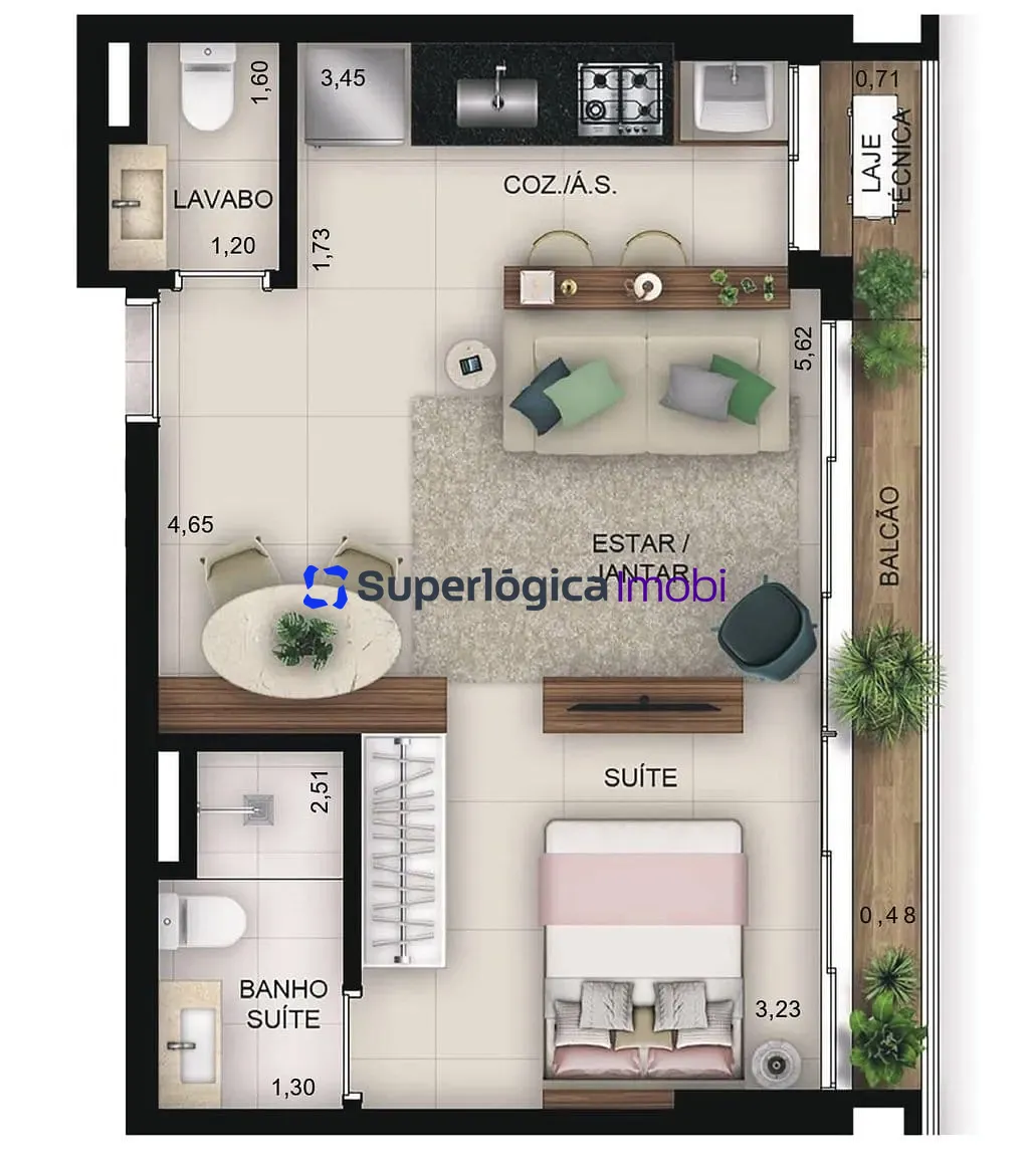Apartamento, 1 quarto, 83 m² - Foto 15
