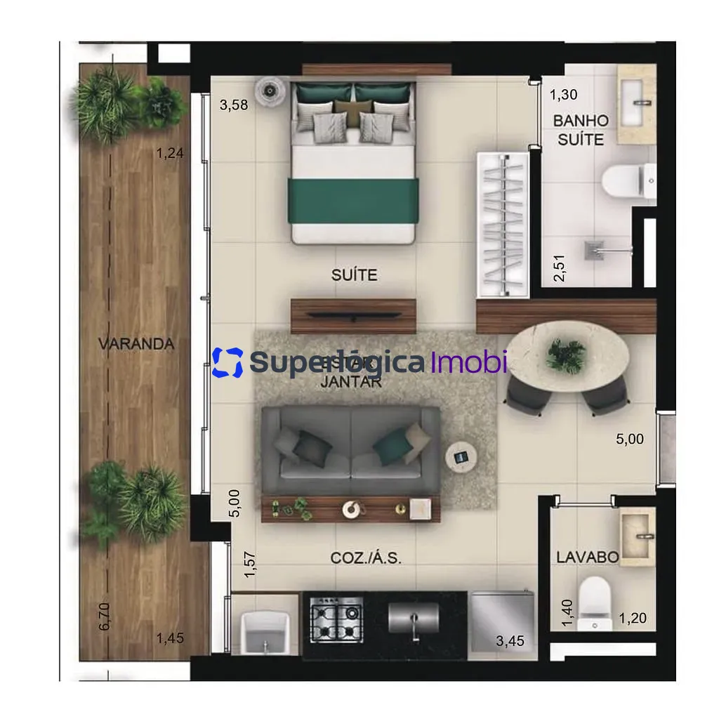 Apartamento, 1 quarto, 83 m² - Foto 19