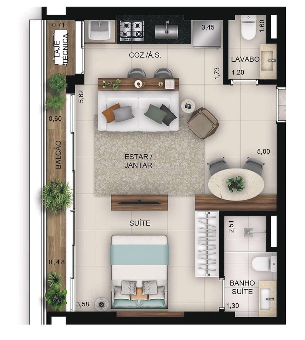 Apartamento, 1 quarto, 69 m² - Foto 16