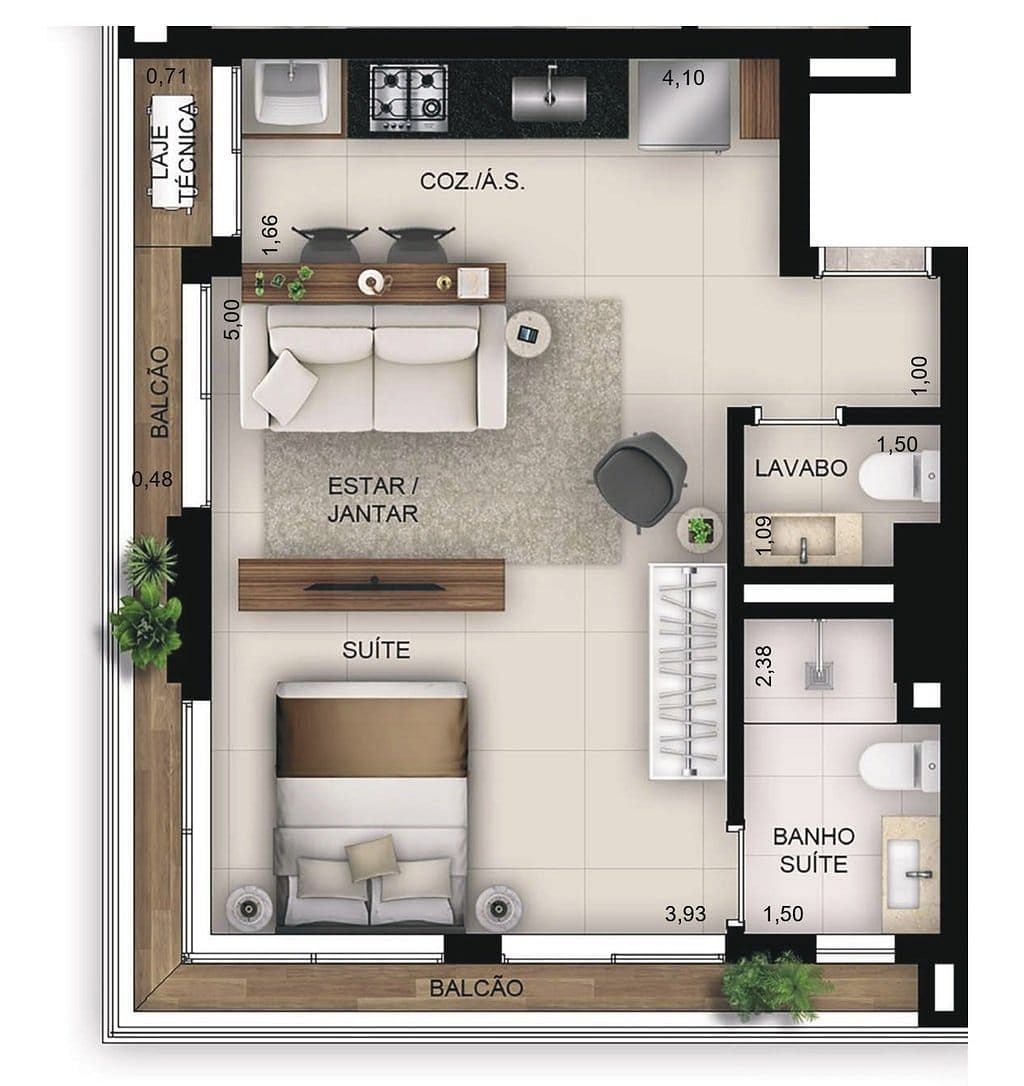 Apartamento, 1 quarto, 69 m² - Foto 18