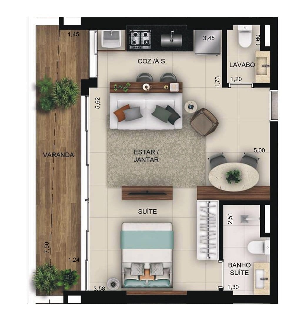 Apartamento, 1 quarto, 69 m² - Foto 20