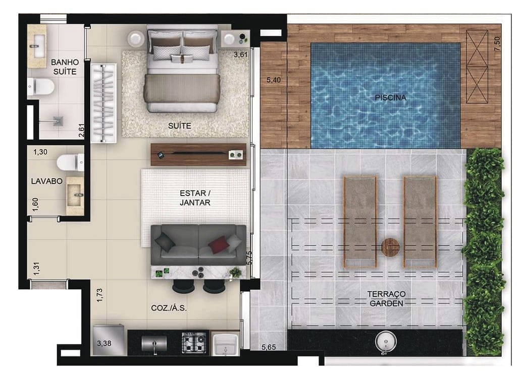 Apartamento, 1 quarto, 69 m² - Foto 24