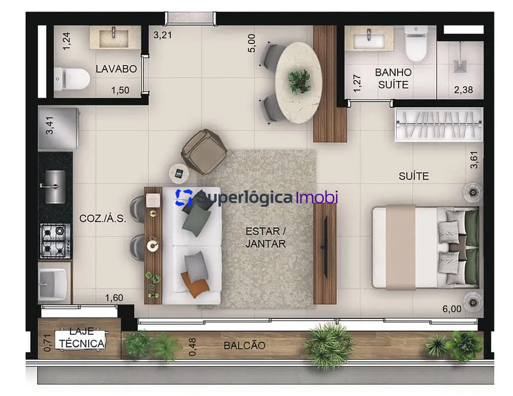 Apartamento, 1 quarto, 69 m² - Foto 17