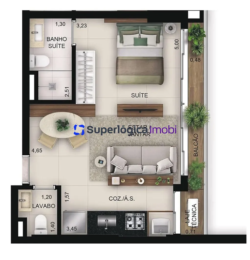 Apartamento, 1 quarto, 40 m² - Foto 8