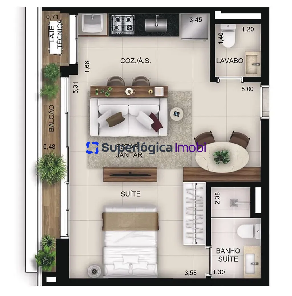 Apartamento, 1 quarto, 40 m² - Foto 11