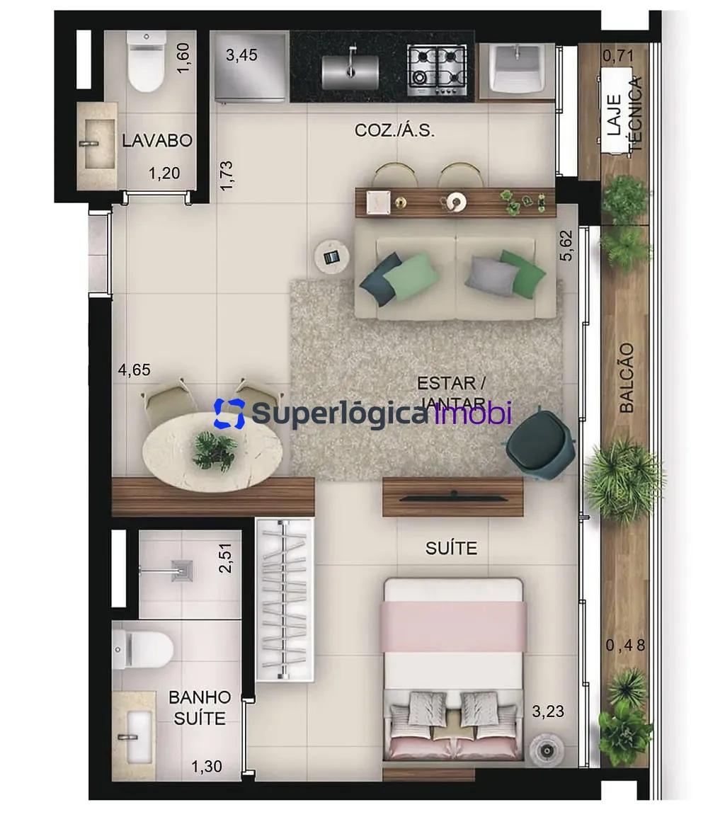 Apartamento, 1 quarto, 40 m² - Foto 15