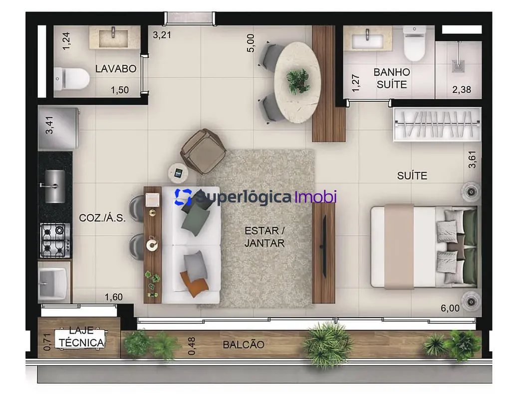Apartamento, 1 quarto, 40 m² - Foto 17