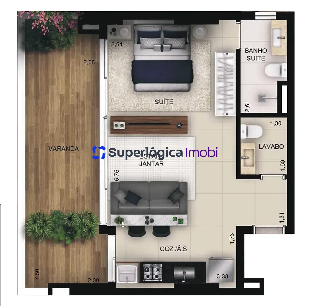 Apartamento, 1 quarto, 40 m² - Foto 21