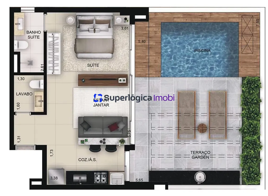 Apartamento, 1 quarto, 40 m² - Foto 24