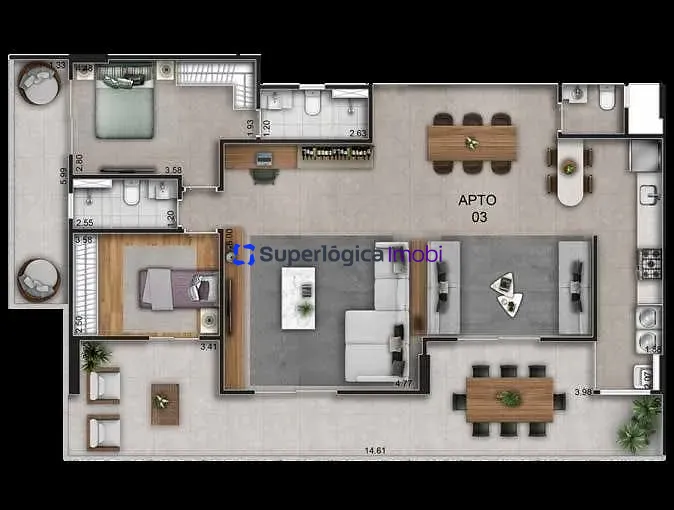Apartamento, 2 quartos, 114 m² - Foto 21