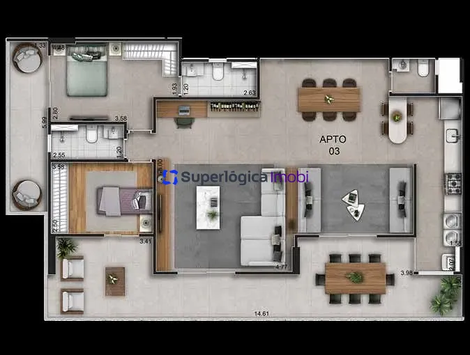 Apartamento, 2 quartos, 91 m² - Foto 21