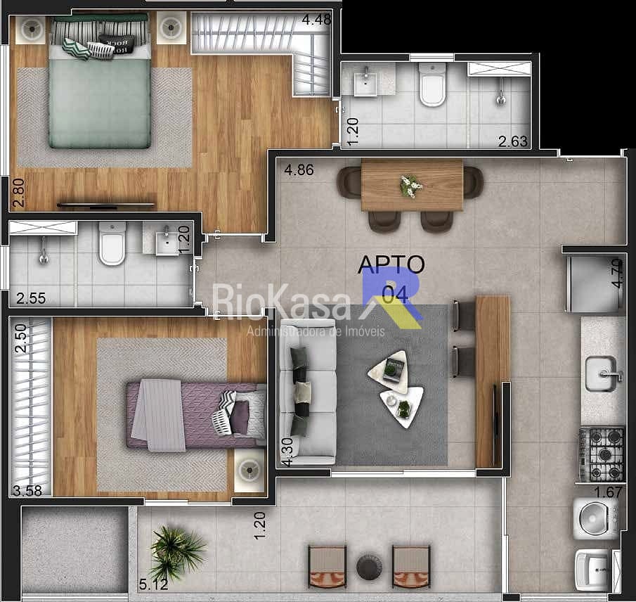 Apartamento, 2 quartos, 102 m² - Foto 17