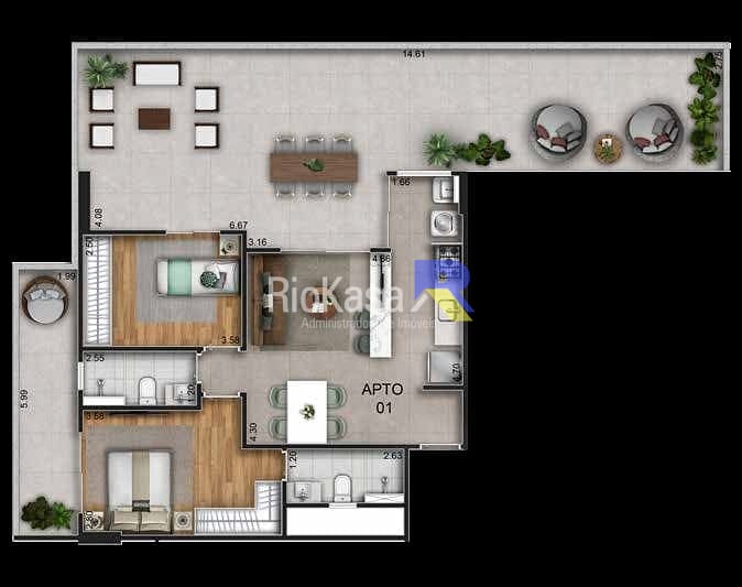 Apartamento, 2 quartos, 102 m² - Foto 20