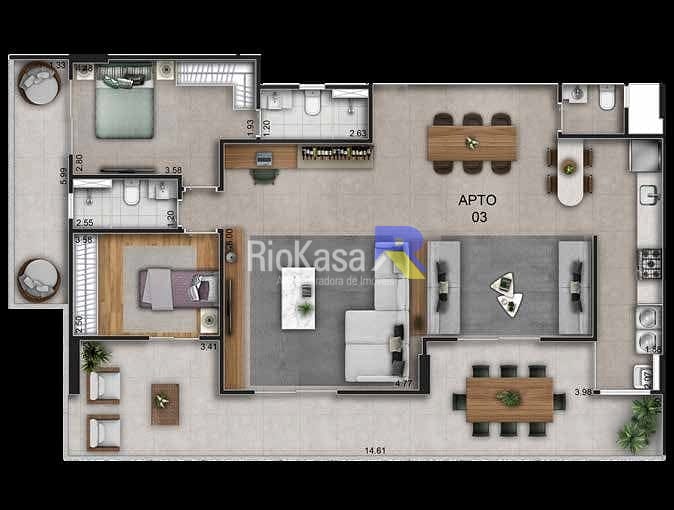 Apartamento, 2 quartos, 102 m² - Foto 21