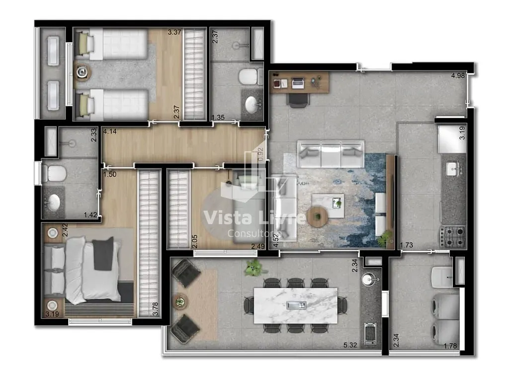 Apartamento, 3 quartos, 85 m² - Foto 21