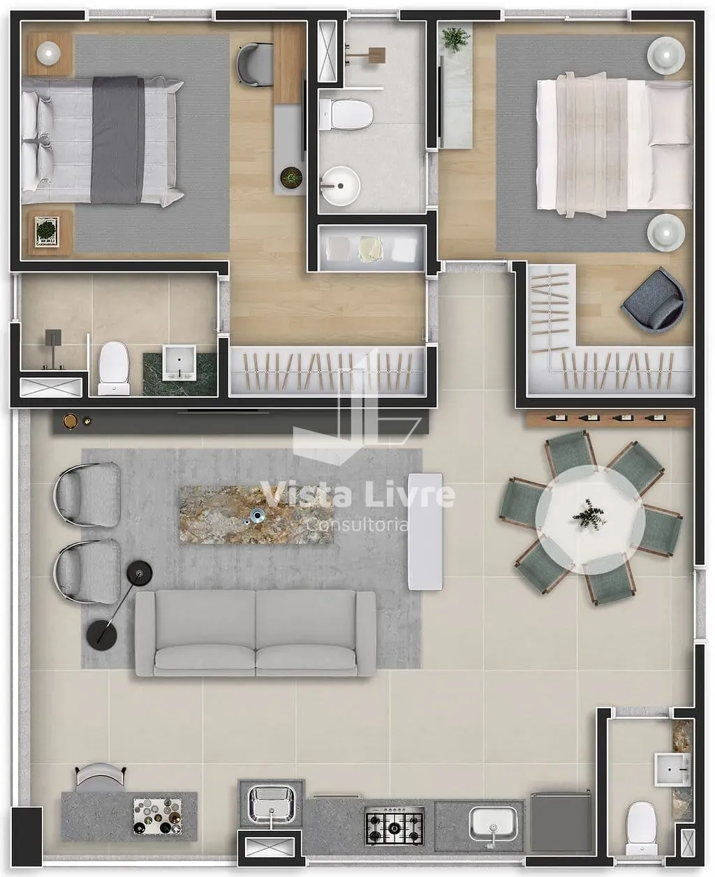 Apartamento, 2 quartos, 80 m² - Foto 15