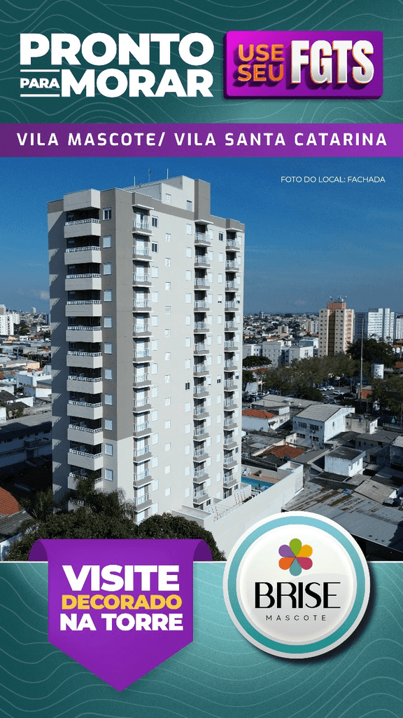 Apartamento à venda 3 Quartos 1 Vaga 47.9M² Vila Santa Catarina São Paulo - SP | Brise Mascote