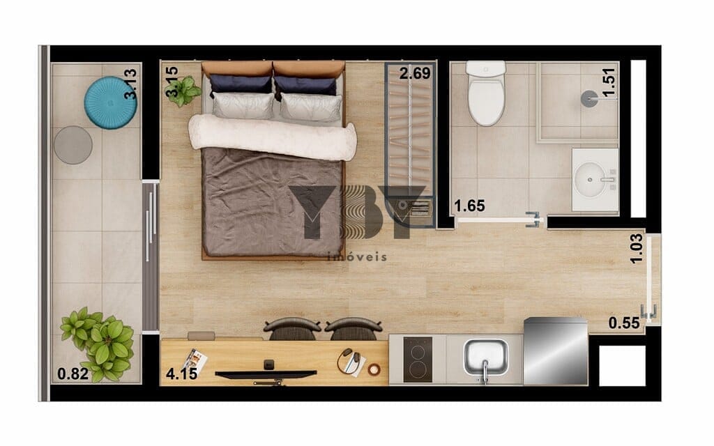 Cobertura à venda com 1 quarto, 47m² - Foto 26
