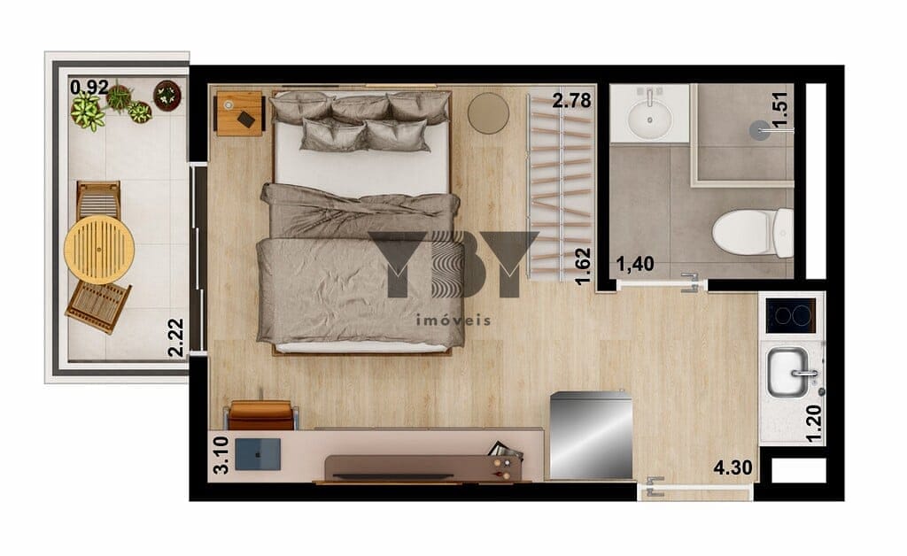 Cobertura à venda com 1 quarto, 47m² - Foto 27