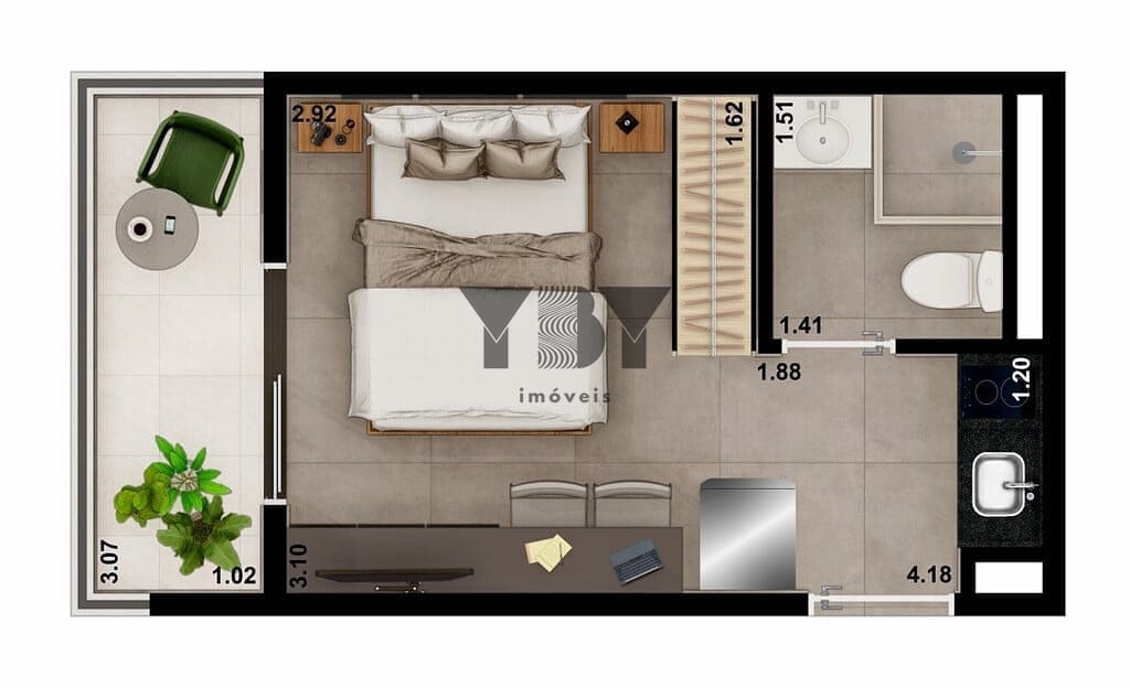 Cobertura à venda com 1 quarto, 47m² - Foto 28