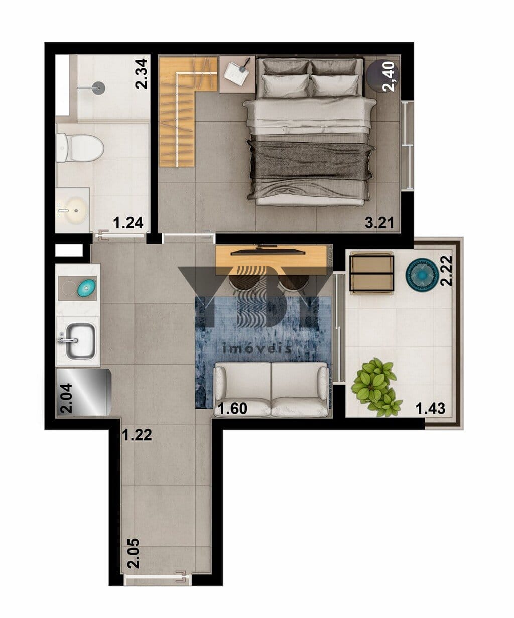 Cobertura à venda com 1 quarto, 47m² - Foto 32